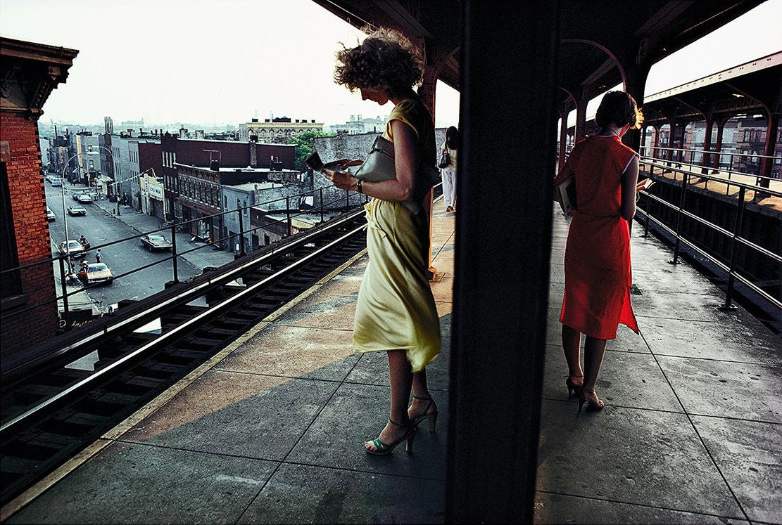 Bruce Davidson Signed Subway Platform New York 1980 Limited Edition Magnum  Photograph Print FRAMED