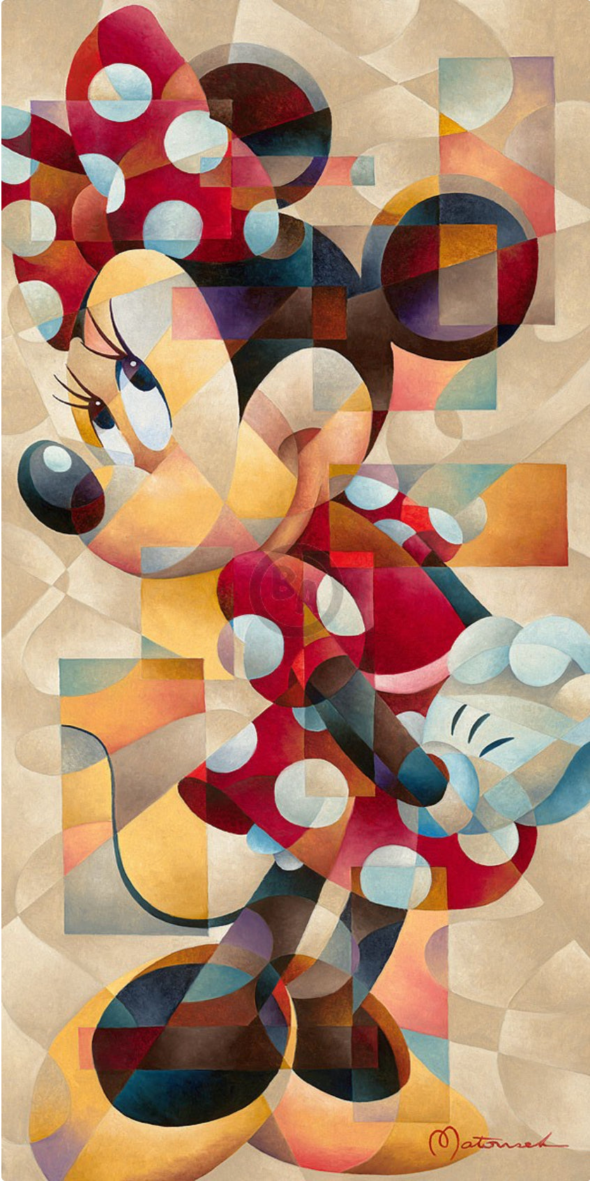 Minnie Mouse Walt Disney Fine Art Tom Matousek Signed Limited Edition of 195 on Canvas "Minnie's Famous Pose"