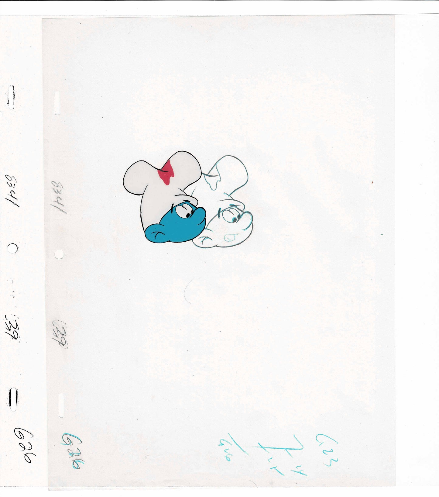 Smurfs Smurf Original Production Animation Cel n Drawing Hanna Barbera 1980s 26