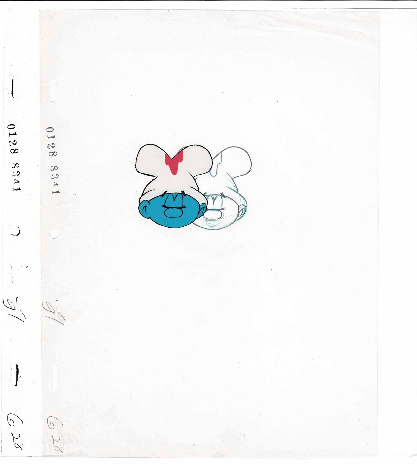 Smurfs Smurf Original Production Animation Cel n Drawing Hanna Barbera 1980s 28