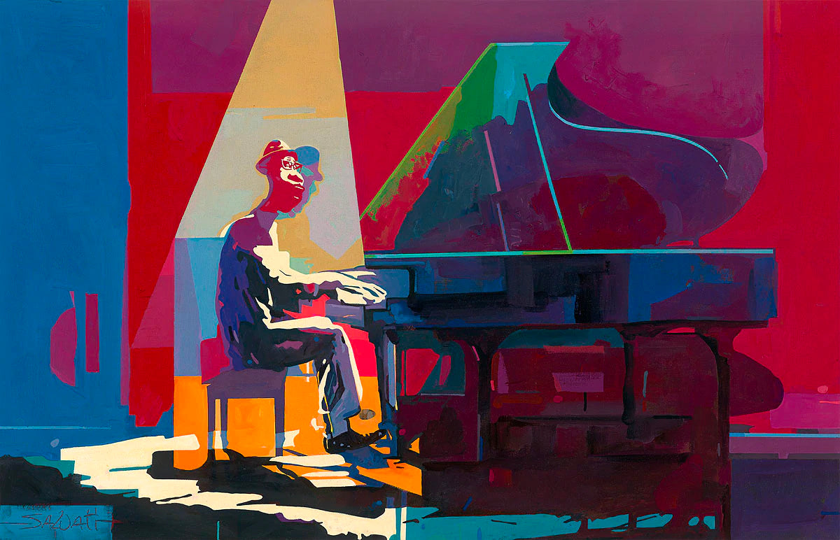 Pixar Soul Walt Disney Fine Art Jim Salvati Signed Limited Edition of 195 on Canvas "The Soul of Music"