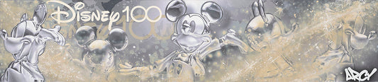Mickey Mouse Walt Disney Fine Art ARCY Signed Limited Edition Print of 100 on Canvas - 100 Years of Magic