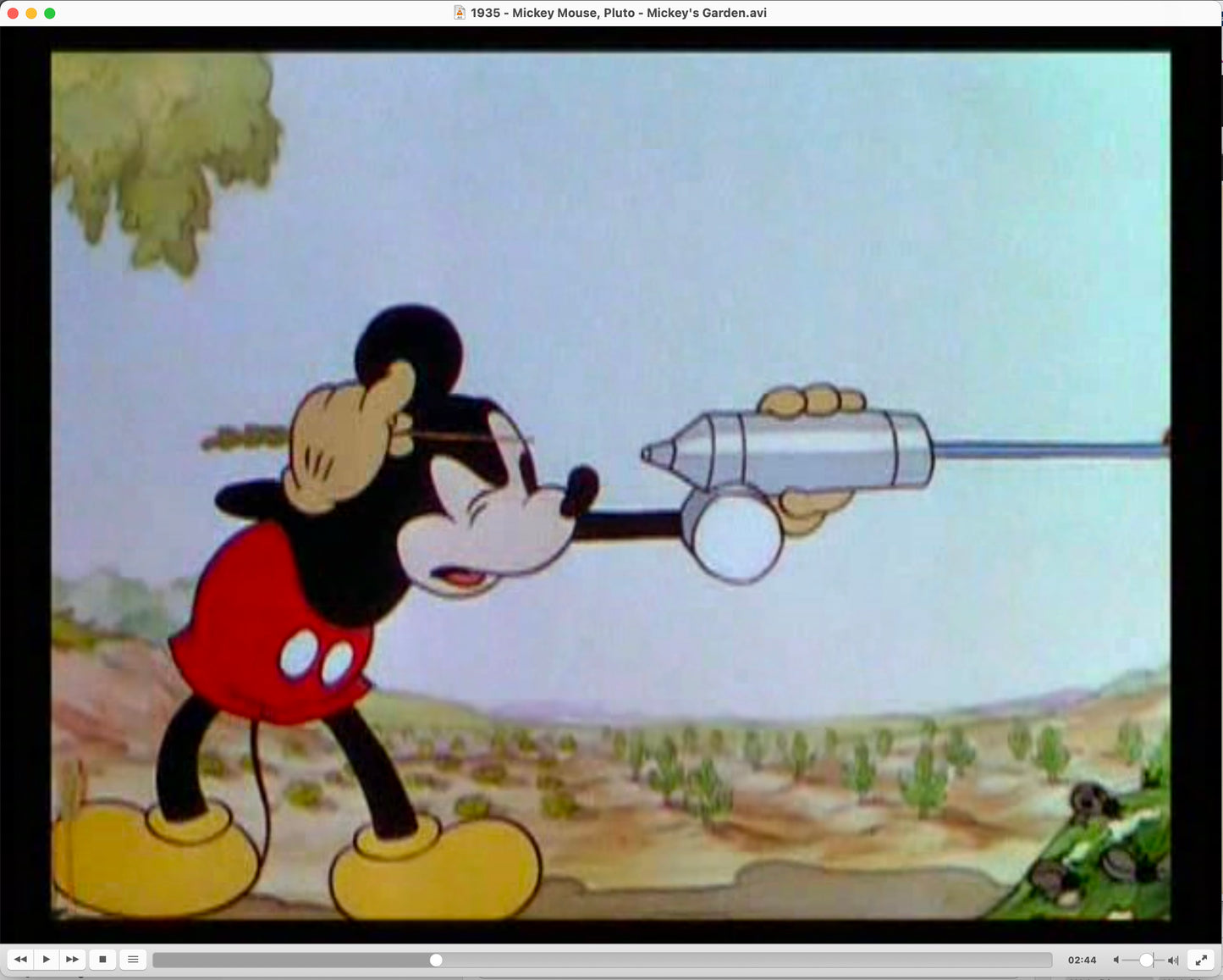 Mickey Mouse 1935 KEY Original Production Animation Cel Drawing from Disney Mickey's Garden 101