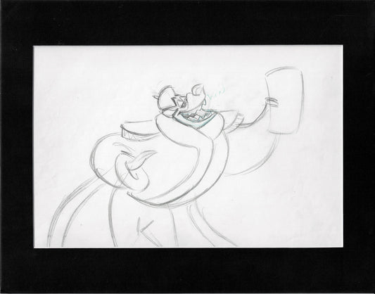 The Great Mouse Detective Ratigan Walt Disney Production Animation Drawing 1986 109