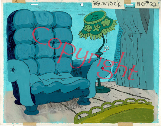 Broom Hilda Production Animation Background Fabulous Funnies from Filmation 1978 A-10