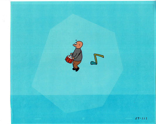 Sesame Street Cel and Drawing Detective Anticipation Production Cartoon Ivanick 1989 ES10