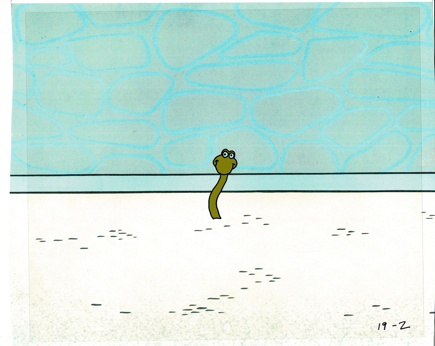 Sesame Street Cel and Drawing Detective Snake Production Cartoon The Coil Case Ivanick 1989 A-10