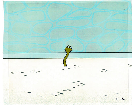 Sesame Street Cel and Drawing Detective Snake Production Cartoon The Coil Case Ivanick 1989 A-10