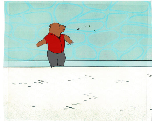 Bear and the Fly Cel and Drawing Production Animation Book by Paula Winter Cartoon by Daniel Ivanick 1985 A-10