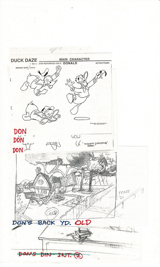 Quack Pack Disney TV Production Model Copy Flipper from Animator Wendell Washer's Estate 1996 10