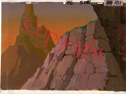 Flash Gordon Background Art Filmation Original Production Animation Art 1979-1982 A-10