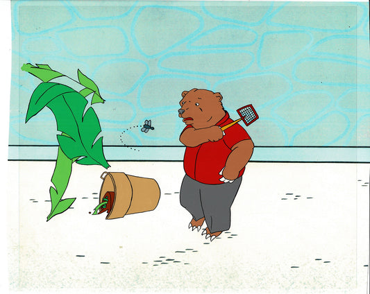 Bear and the Fly Cel and Drawing Production Animation Book by Paula Winter Cartoon by Daniel Ivanick 1985 C-10