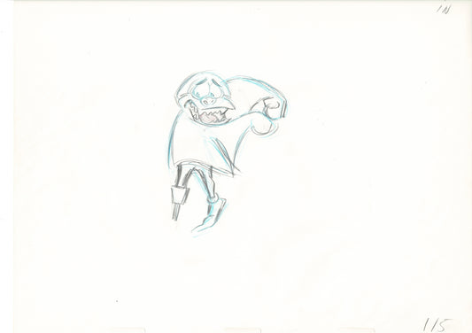 The Great Mouse Detective Fidget the Bat Walt Disney Production Animation Drawing 1986 A115