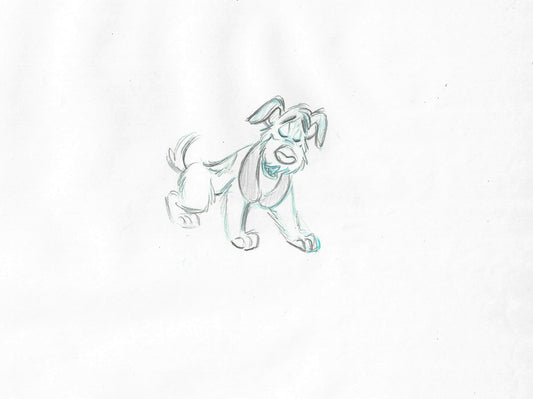 Oliver & Company 1988 DODGER Walt Disney Original Production Animation Drawing B115