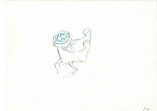 The Great Mouse Detective Fidget the Bat Walt Disney Production Animation Drawing 1986 A119