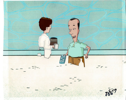 David Spade Production Cel and Drawing from Sammy Production TV Cartoon SNL Alum 2000 C-11