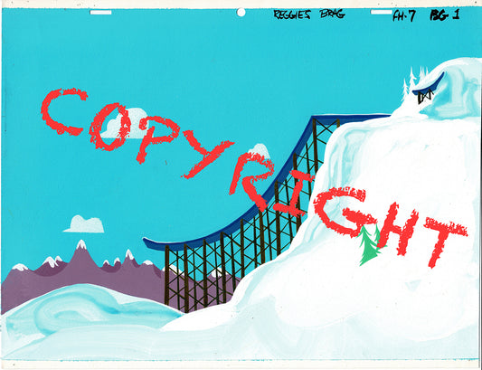 Archie Riverdale Hand-Painted Original Cartoon Background Filmation 1968-1978 A-11