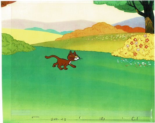 Smurfs Original Production Animation Cel Hanna Barbera 1980s Z-11