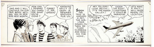 Sam Leff Davy Jones Orig Ink Daily Newspaper Comic Strip Art Signed 1966 CD11