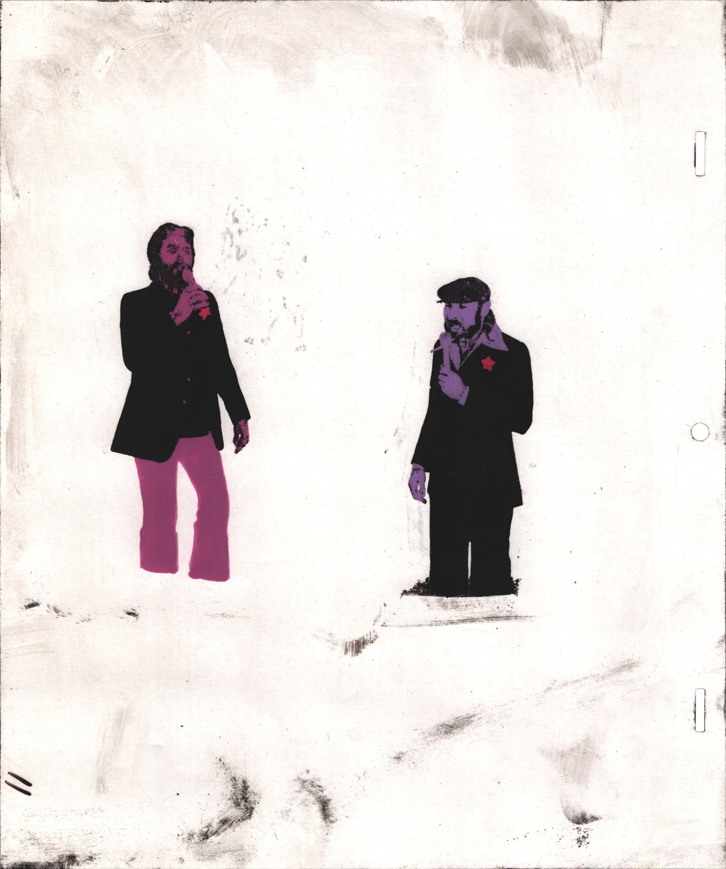 2 Lot Seals n Crofts Animation Production Cels likely Hanna Barbera 1970s/80s