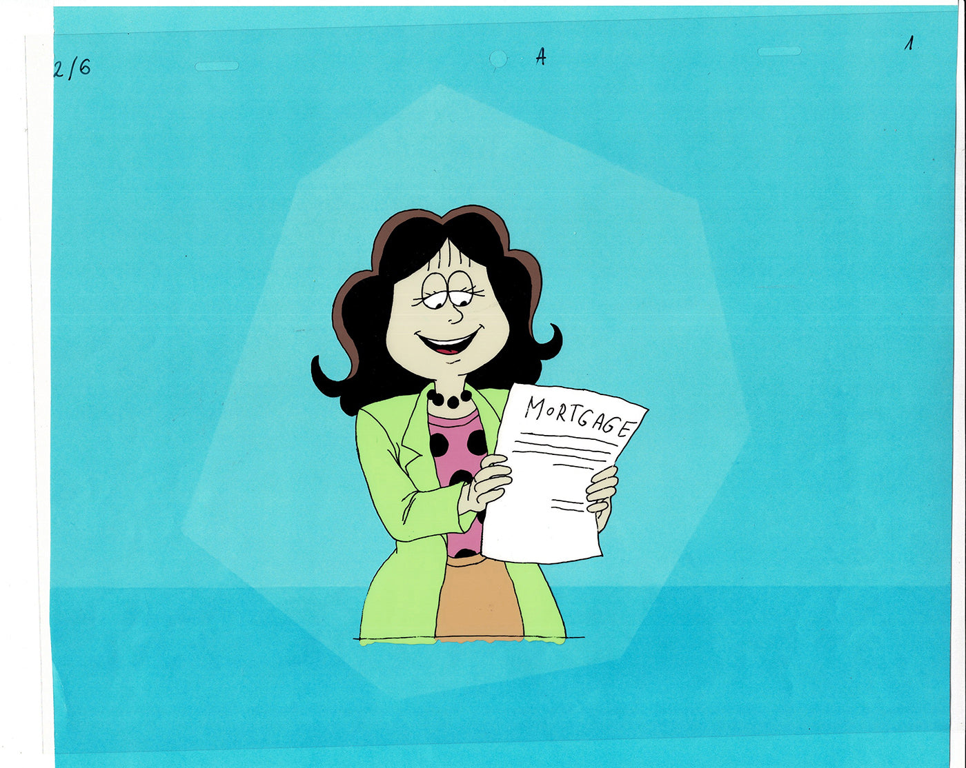 First Hawaiian Bank Commercial Production Animation Cel 2000s AB-11