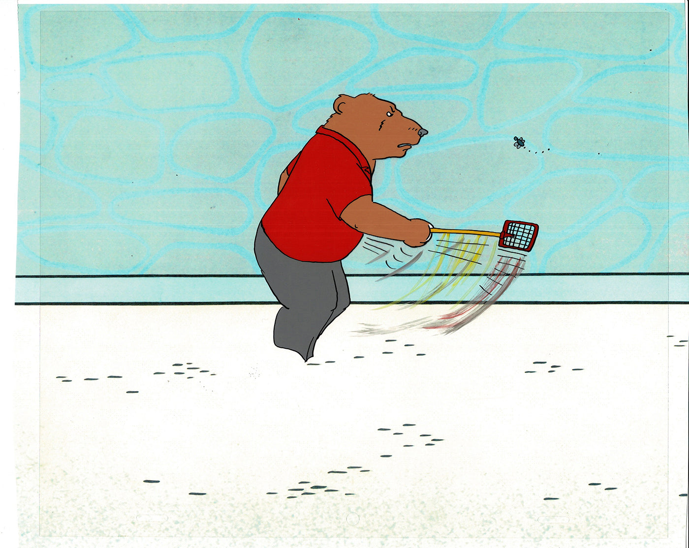 Bear and the Fly Cel and Drawing Production Animation Book by Paula Winter Cartoon by Daniel Ivanick 1985 B-11