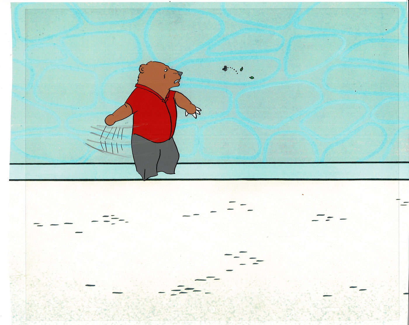 Bear and the Fly Cel and Drawing Production Animation Book by Paula Winter Cartoon by Daniel Ivanick 1985 A-11