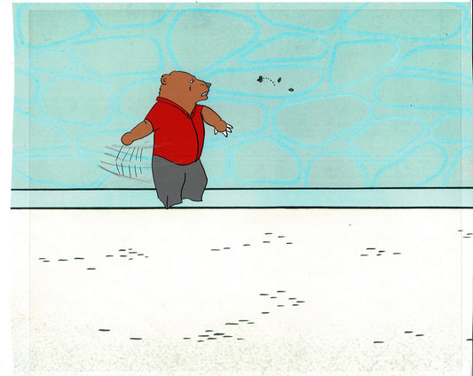 Bear and the Fly Cel and Drawing Production Animation Book by Paula Winter Cartoon by Daniel Ivanick 1985 A-11