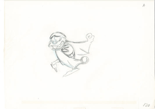 The Great Mouse Detective Fidget the Bat Walt Disney Production Animation Drawing 1986 A120