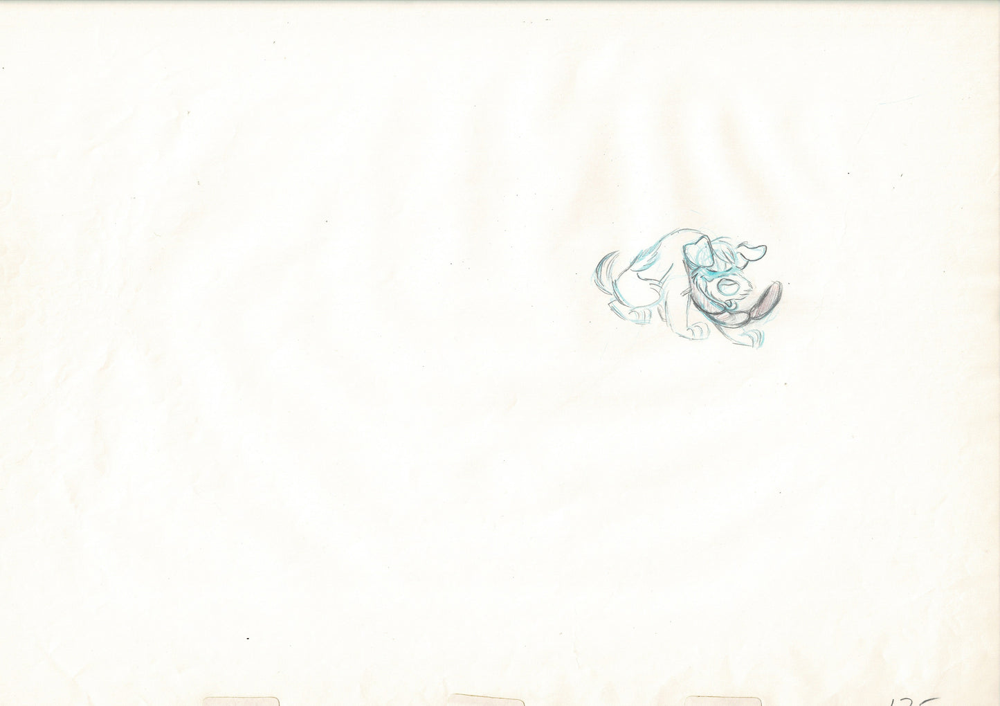 Oliver & Company 1988 DODGER Walt Disney Original Production Animation Drawing B125