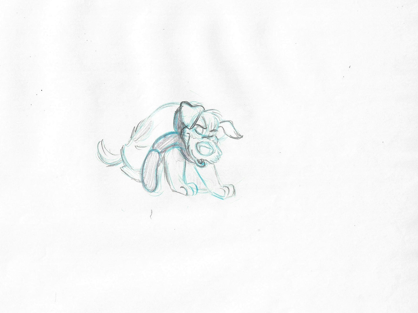Oliver & Company 1988 DODGER Walt Disney Original Production Animation Drawing B127