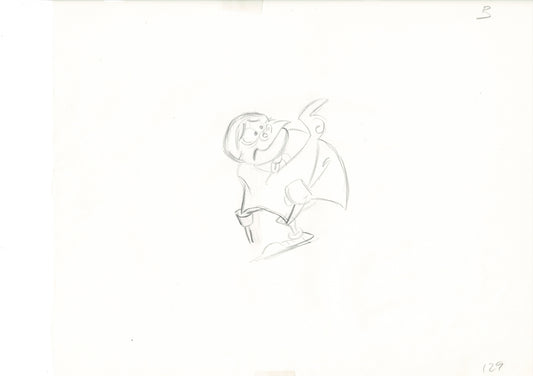 The Great Mouse Detective Fidget the Bat Walt Disney Production Animation Drawing 1986 A129