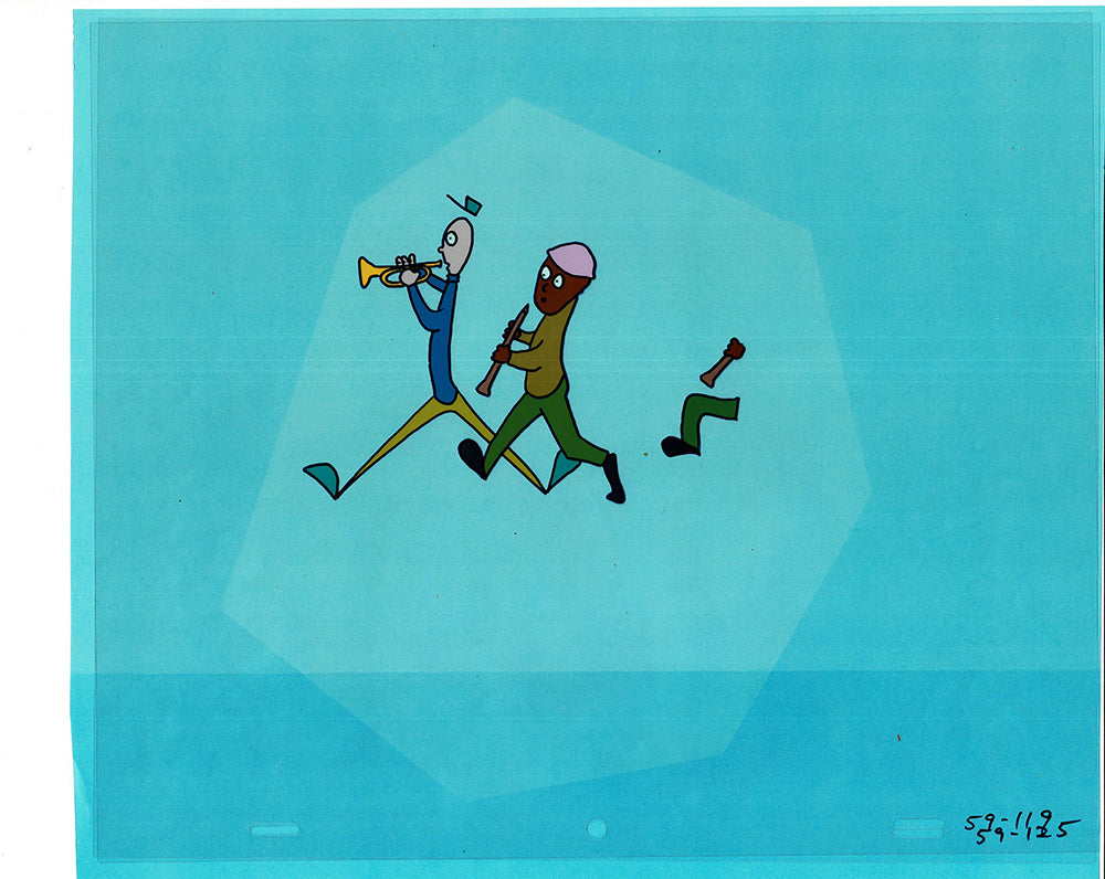 Sesame Street Cel and Drawing Detective Anticipation Production Cartoon Ivanick 1989 ES12