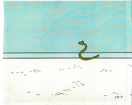 Sesame Street Cel and Drawing Detective Snake Production Cartoon The Coil Case Ivanick 1989 A-12