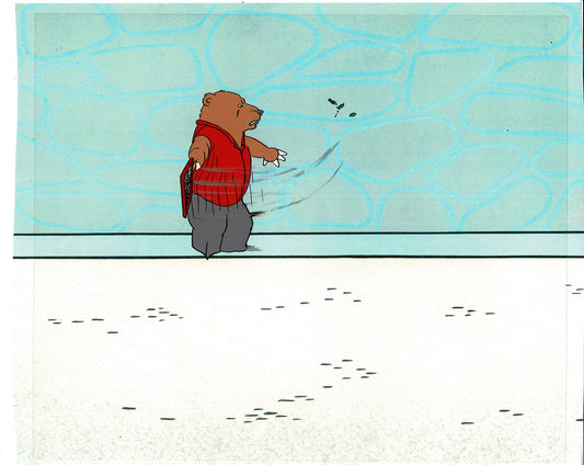 Bear and the Fly Cel and Drawing Production Animation Book by Paula Winter Cartoon by Daniel Ivanick 1985 A-12