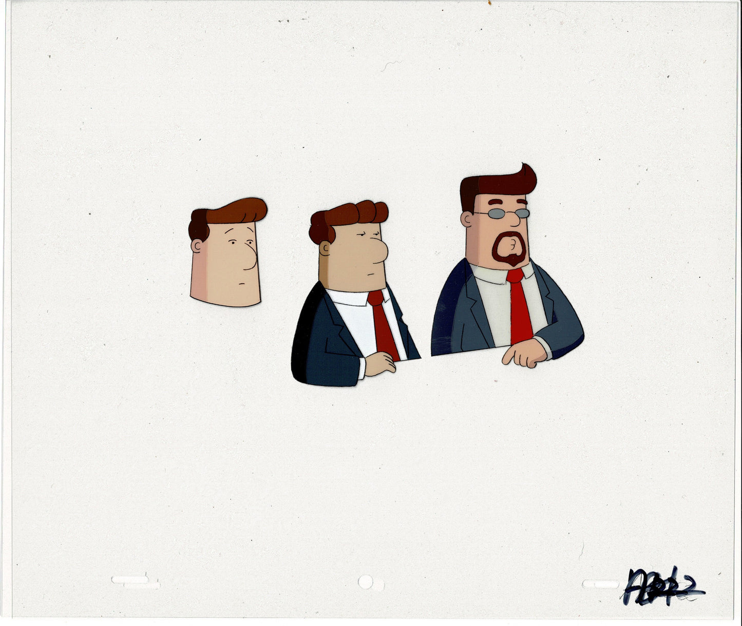 Dilbert Original Production Animation Cel and Drawing Scott Adams 1999-2000 A412