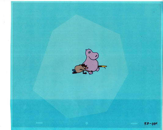 Sesame Street Cel and Drawing Detective The Heavyweight Production Cartoon Ivanick 1989 D-12