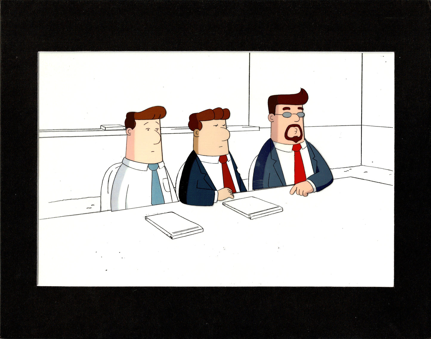 Dilbert Original Production Animation Cel and Drawing Scott Adams 1999-2000 A412