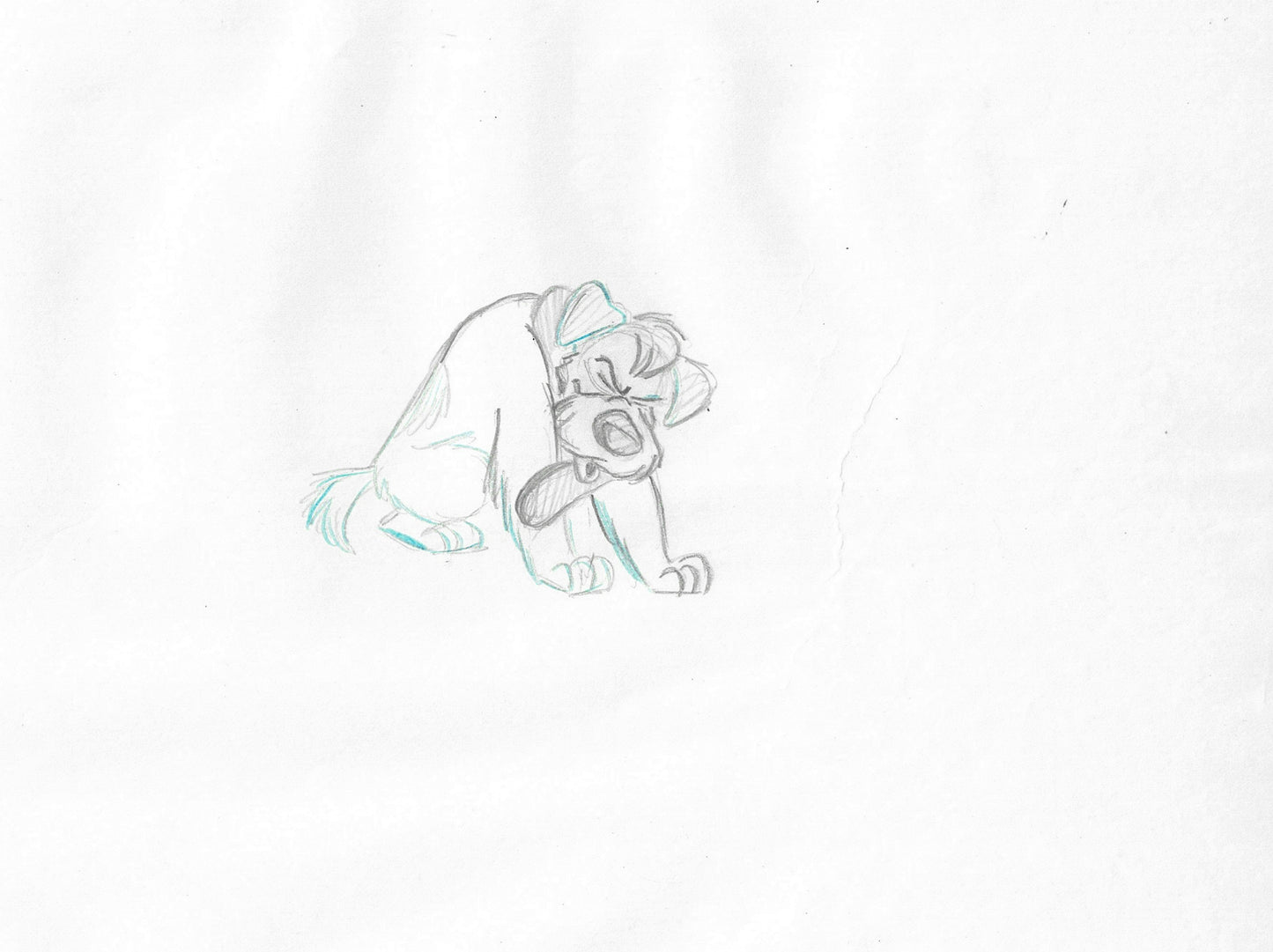 Oliver & Company 1988 DODGER Walt Disney Original Production Animation Drawing B137
