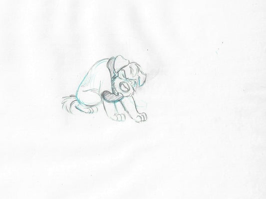 Oliver & Company 1988 DODGER Walt Disney Original Production Animation Drawing B139