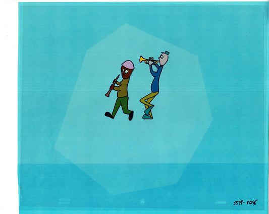 Sesame Street Cel and Drawing Detective Anticipation Production Cartoon Ivanick 1989 ES13