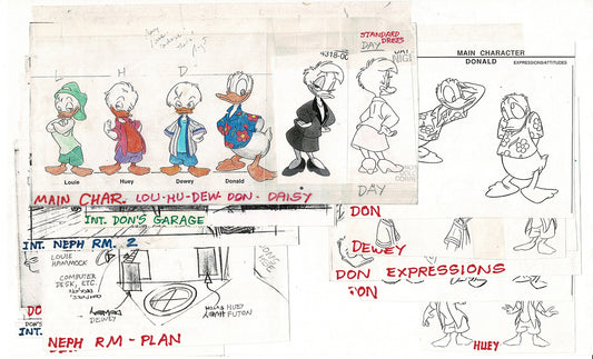 Quack Pack Disney TV Production Model Copy Flipper from Animator Wendell Washer's Estate 1996 13