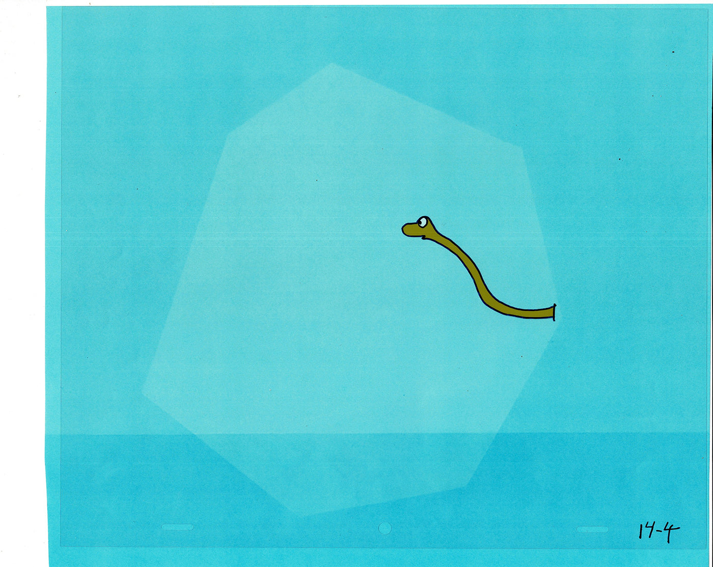 Sesame Street Cel and Drawing Detective Snake Production Cartoon The Coil Case Ivanick 1989 A-13