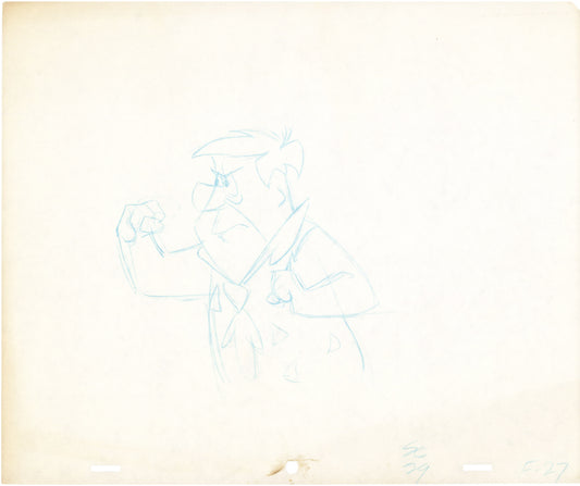 The Flintstones The Frankenstones Animation Art Cel Drawing from Hanna-Barbera 1980-1 B-13