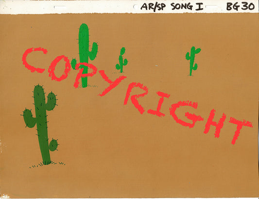 Archie Riverdale Hand-Painted Original Cartoon Background Filmation 1968-1978 A-13