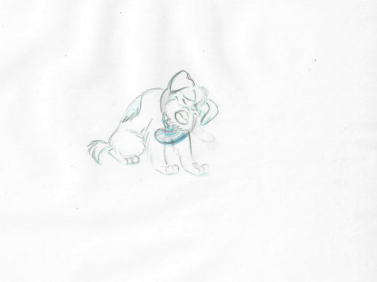 Oliver & Company 1988 DODGER Walt Disney Original Production Animation Drawing B141