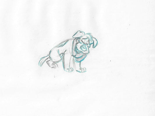 Oliver & Company 1988 DODGER Walt Disney Original Production Animation Drawing B143