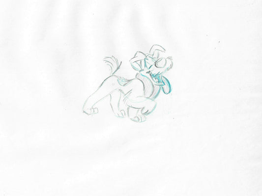 Oliver & Company 1988 DODGER Walt Disney Original Production Animation Drawing B149