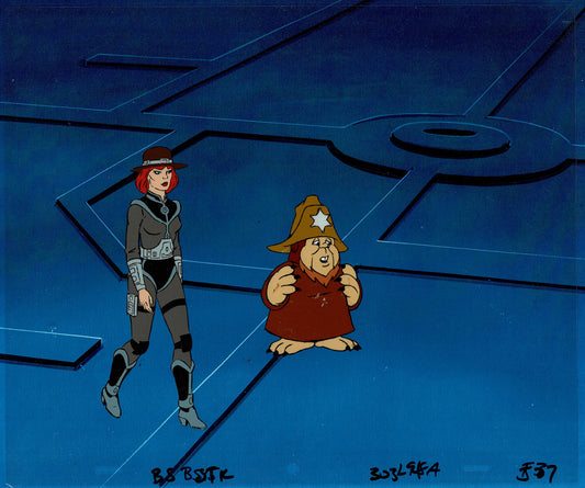 Bravestarr Animation Cartoon Production Cel n Draw Filmation 1987-8 J-14