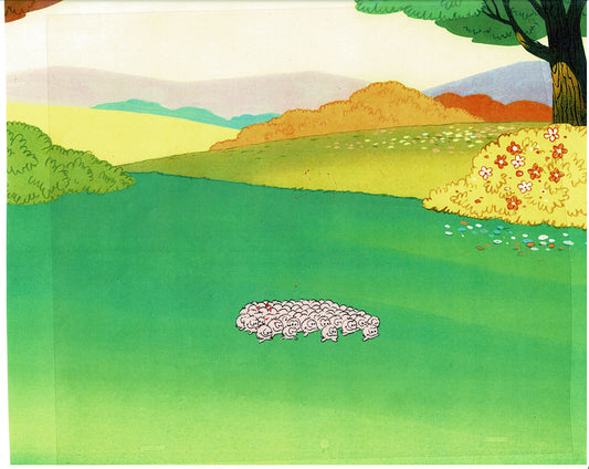 Smurfs Fuzzles Original Production Animation Cel Hanna Barbera 1980s Z-14